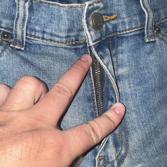 Cheap Monday Tight Skinny Fit Jeans Blue Distressed Wash 32x32 - Picture 8 of 9